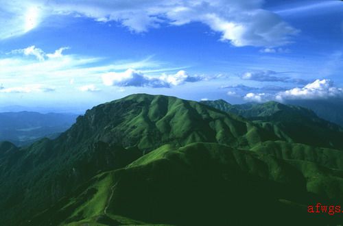 去武功山主峰的路线:安福-泰山-文家-南坪-三殿门-金顶
